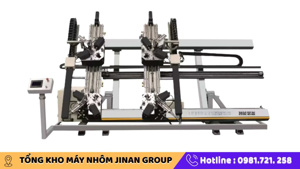 Máy Ép Góc Cửa Nhôm 4 Đầu