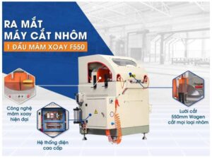 Máy cắt nhôm 1 Đầu Mâm Xoay Lưỡi 550