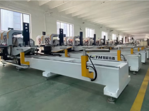 Máy cắt nhôm 2 đầu ngoại tuyến